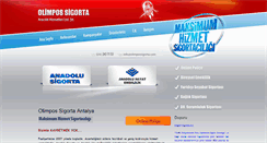 Desktop Screenshot of olimpossigorta.com