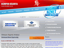 Tablet Screenshot of olimpossigorta.com